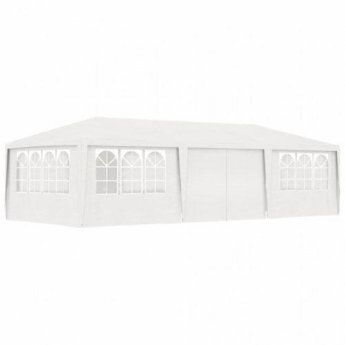 Festtelt med sidevægge 4x9 m 90 g/m² hvid
