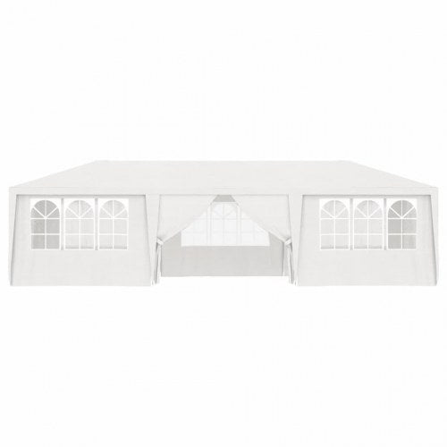 Festtelt med sidevægge 4x9 m 90 g/m² hvid