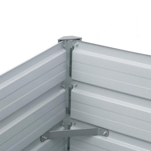 Forhøjet plantekasse 480x80x77 cm galvaniseret stål antracitgrå