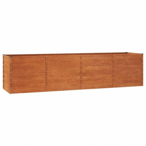 Højbed 320x80x77 cm cortenstål rustfarvet
