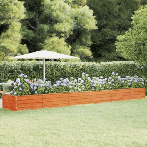 Højbed 600x80x45 cm cortenstål rustfarvet