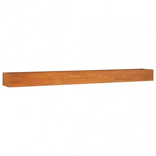 Højbed 600x80x45 cm cortenstål rustfarvet