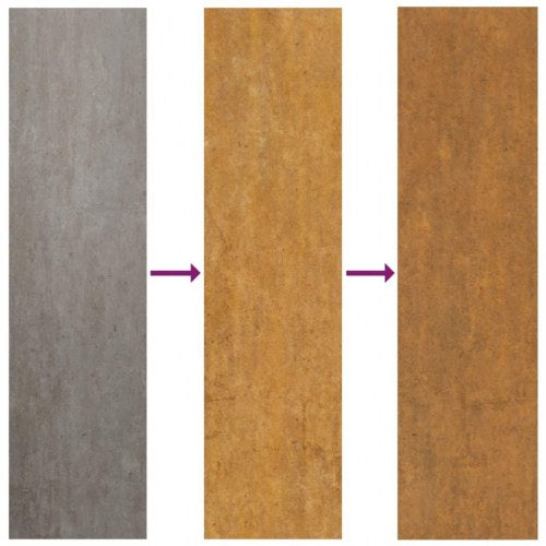 Højbed 100x100x26 cm cortenstål