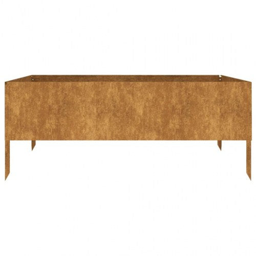 Højbed 100x100x41 cm cortenstål