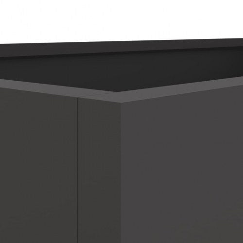 Plantekasse 62x30x29 cm koldvalset stål sort