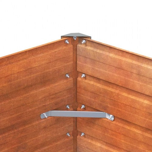 Højbed 100x40x77 cm cortenstål rustfarvet
