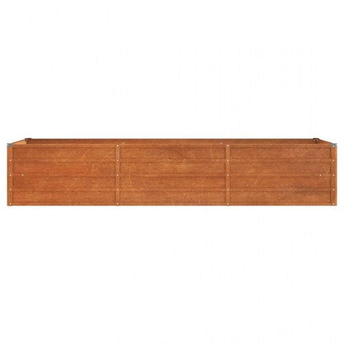Højbed 240x80x45 cm cortenstål rustfarvet