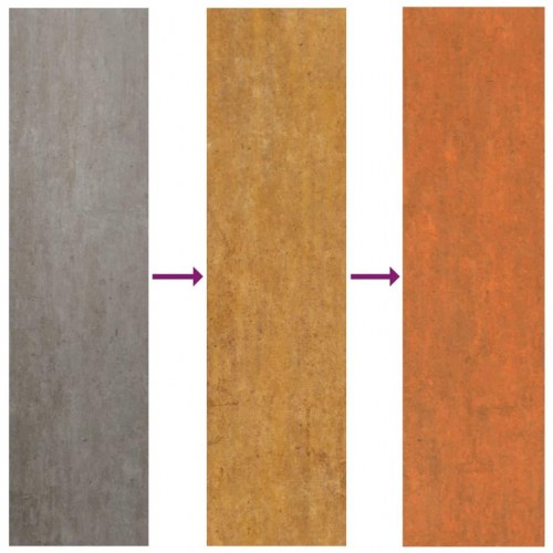 Højbed 240x80x45 cm cortenstål rustfarvet