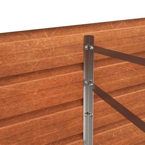 Højbed 240x80x45 cm cortenstål rustfarvet