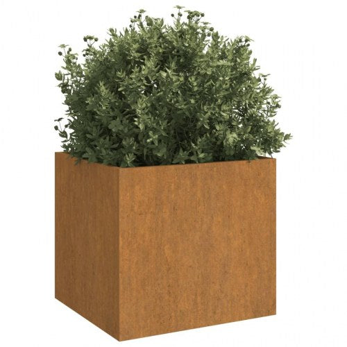 Plantekasser 2 stk. 49x47x46 cm cortenstål