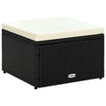 Fodskammel ottoman i polyrattan 53 x 53 x 30 cm