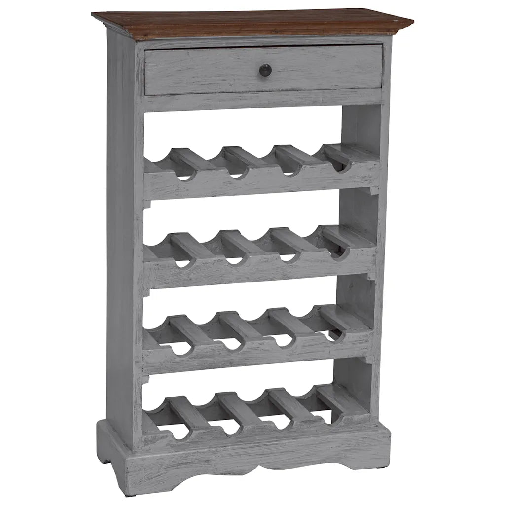 Vinreol 55x23x85 cm massivt mahognitræ