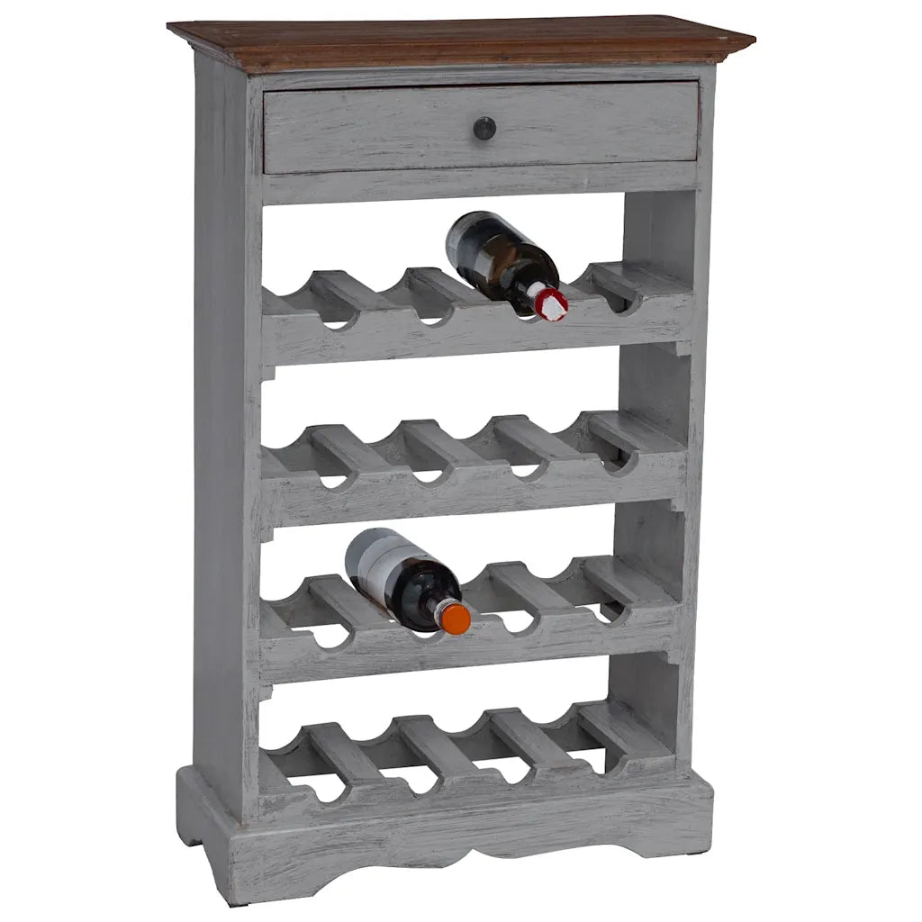 Vinreol 55x23x85 cm massivt mahognitræ