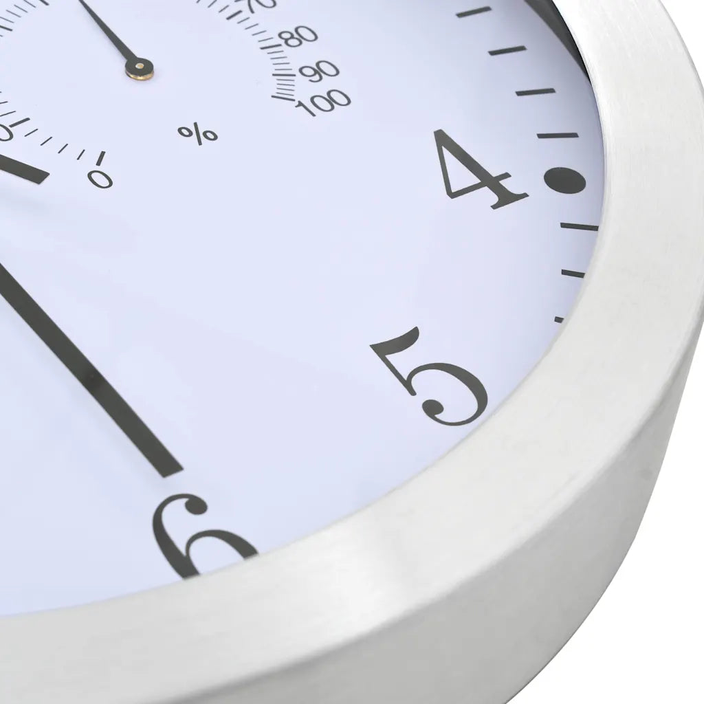 Vægur med kvarts-urværk hygrometer og termometer 30 cm