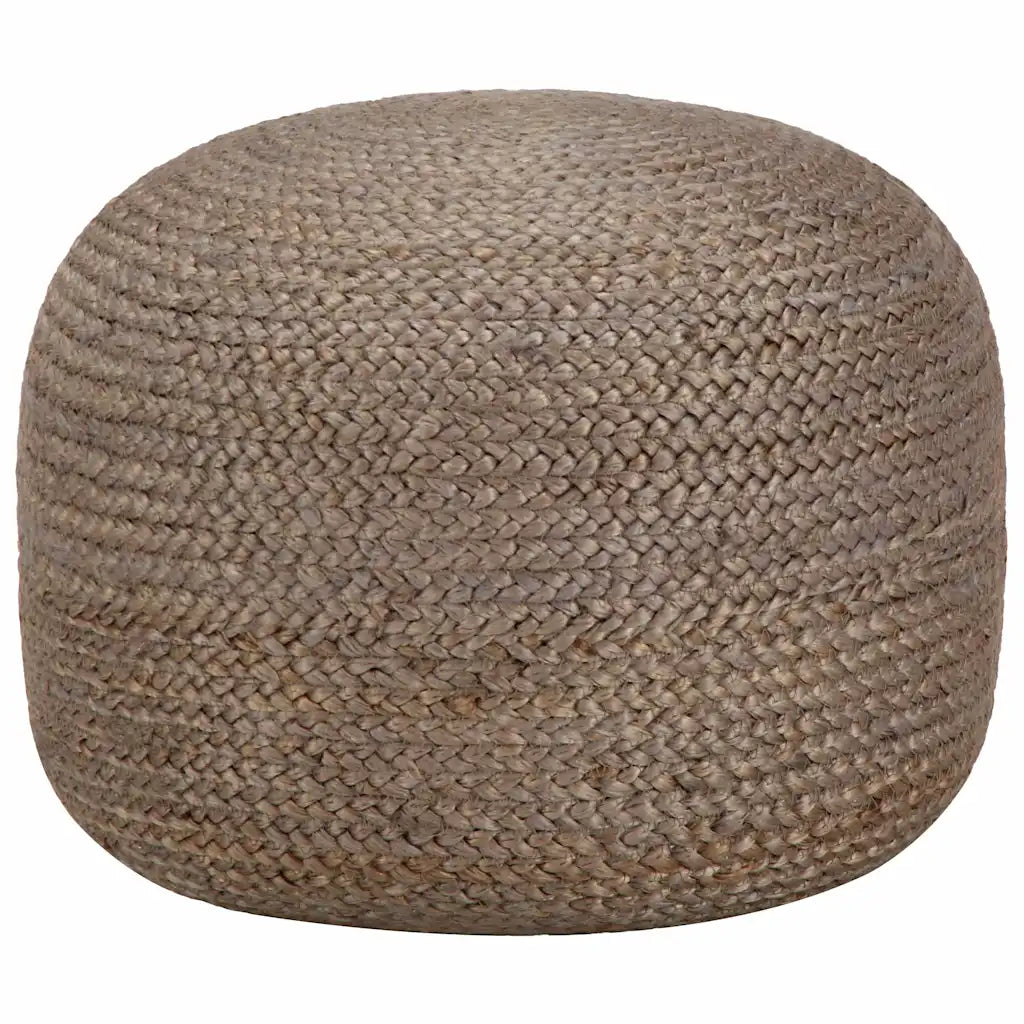 Håndlavet puf 45 x 30 jute