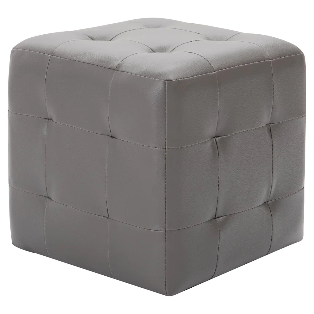 Puf 2 stk. 30 x 30 x 30 cm  kunstlæder