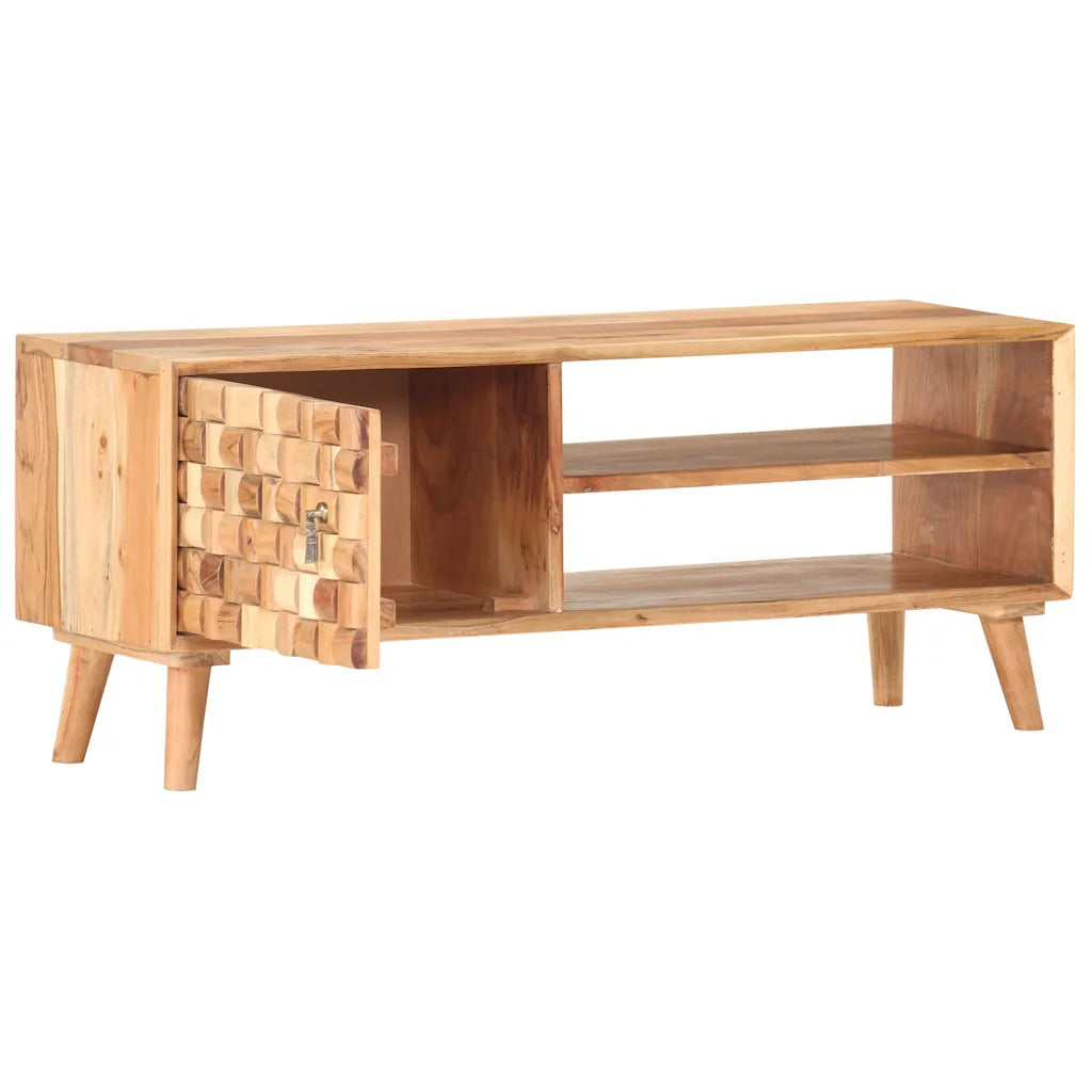 TV-skab 100x30x40 cm massivt akacietræ