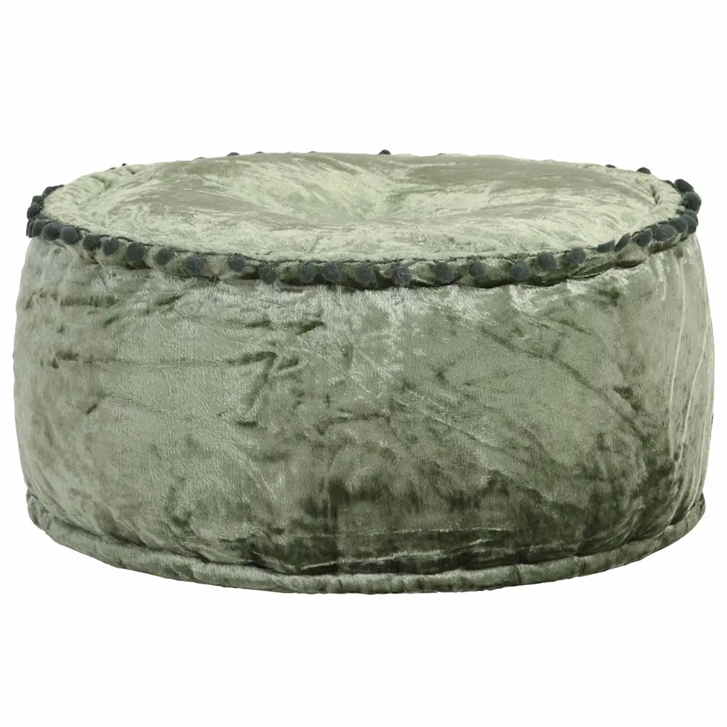 Puf 40x20 cm rund velour rustfarvet