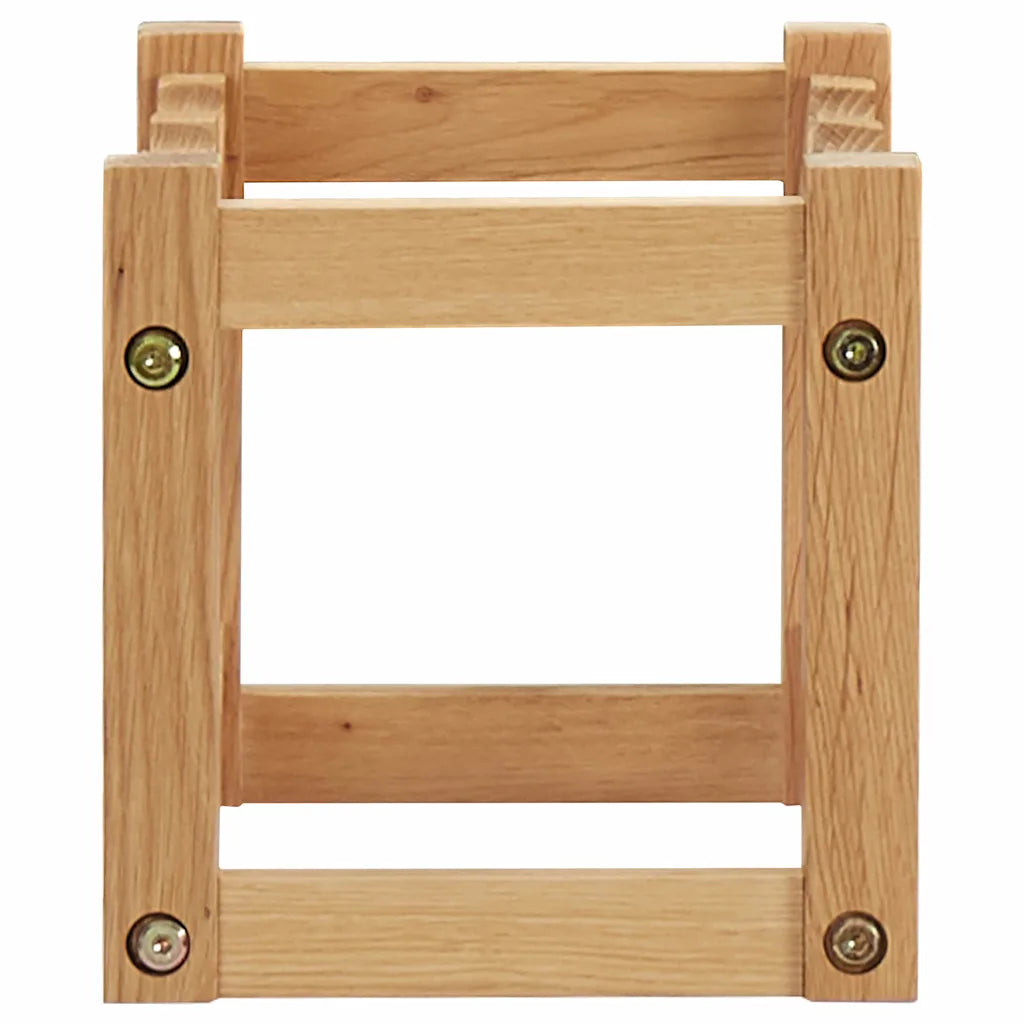 Vinreol til 6 flasker 37x21x21 cm massivt egetræ