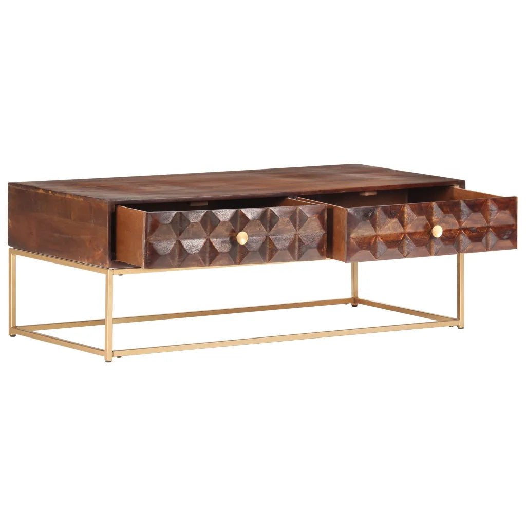 Sofabord 112x50x40 cm massivt mangotræ