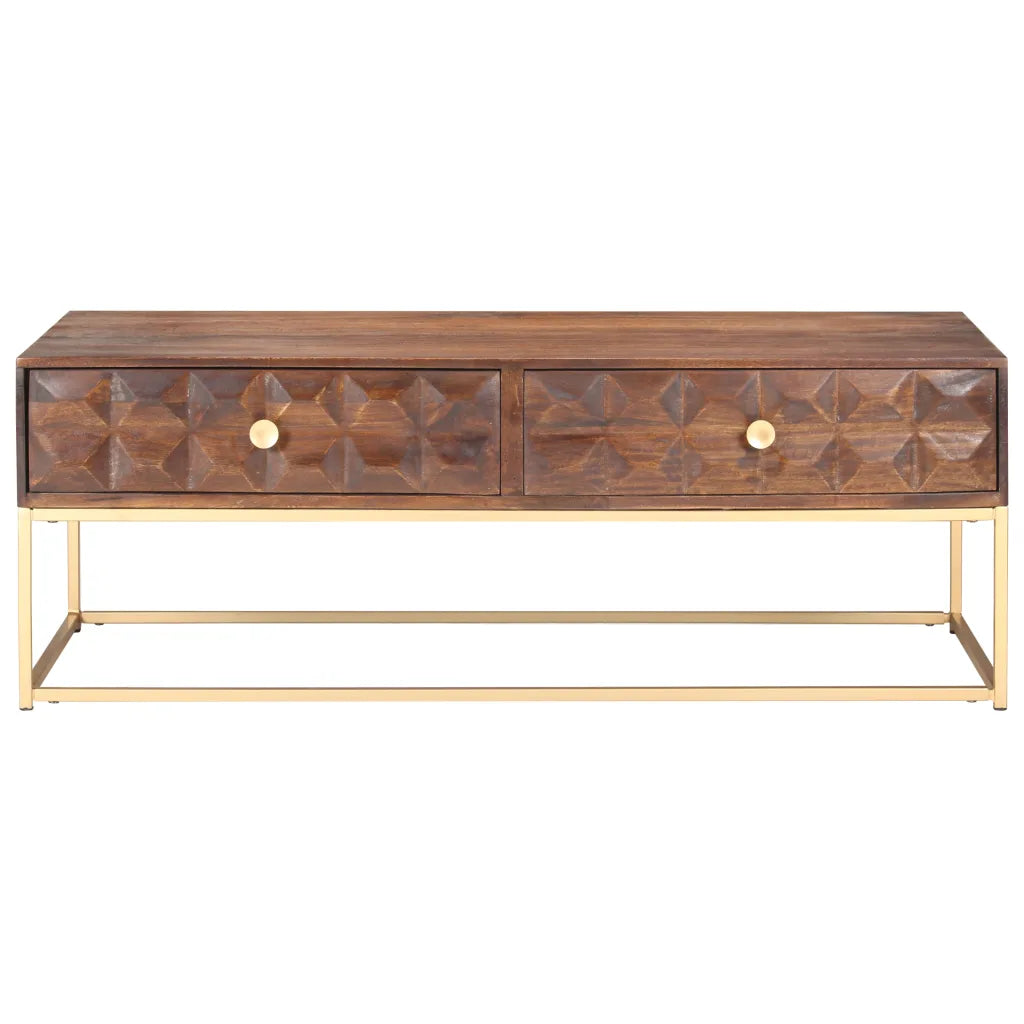Sofabord 112x50x40 cm massivt mangotræ