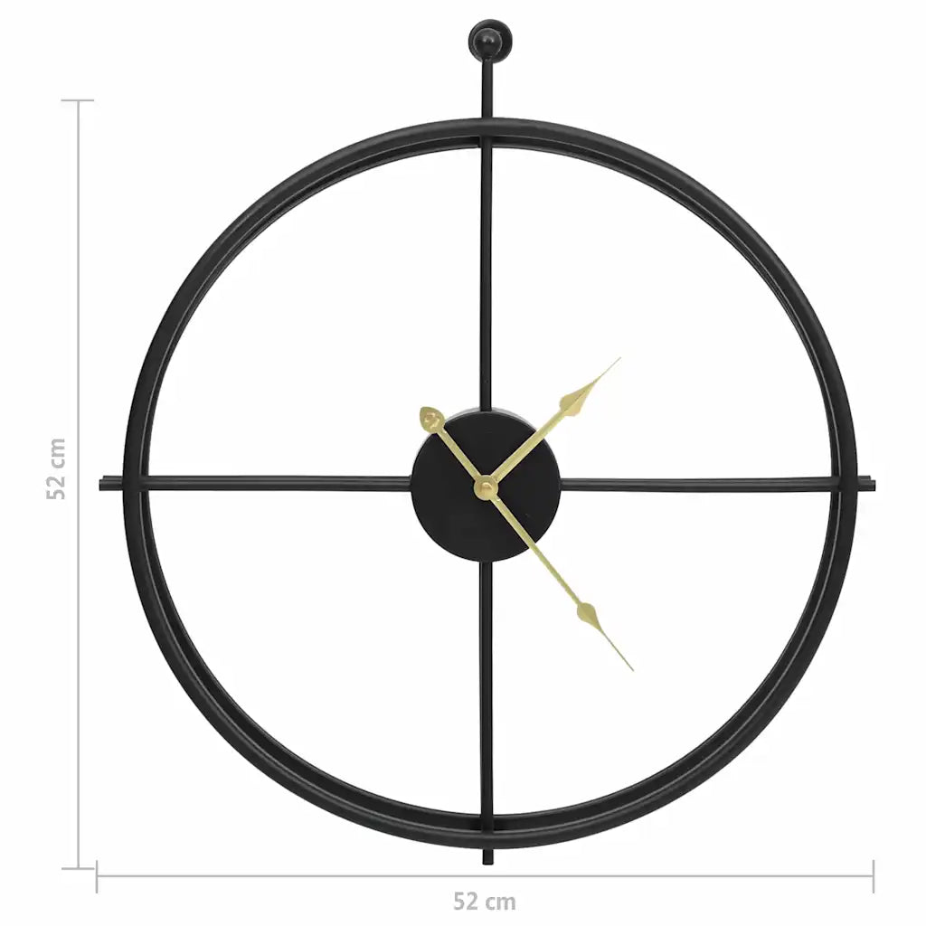 Vægur 52 cm jern