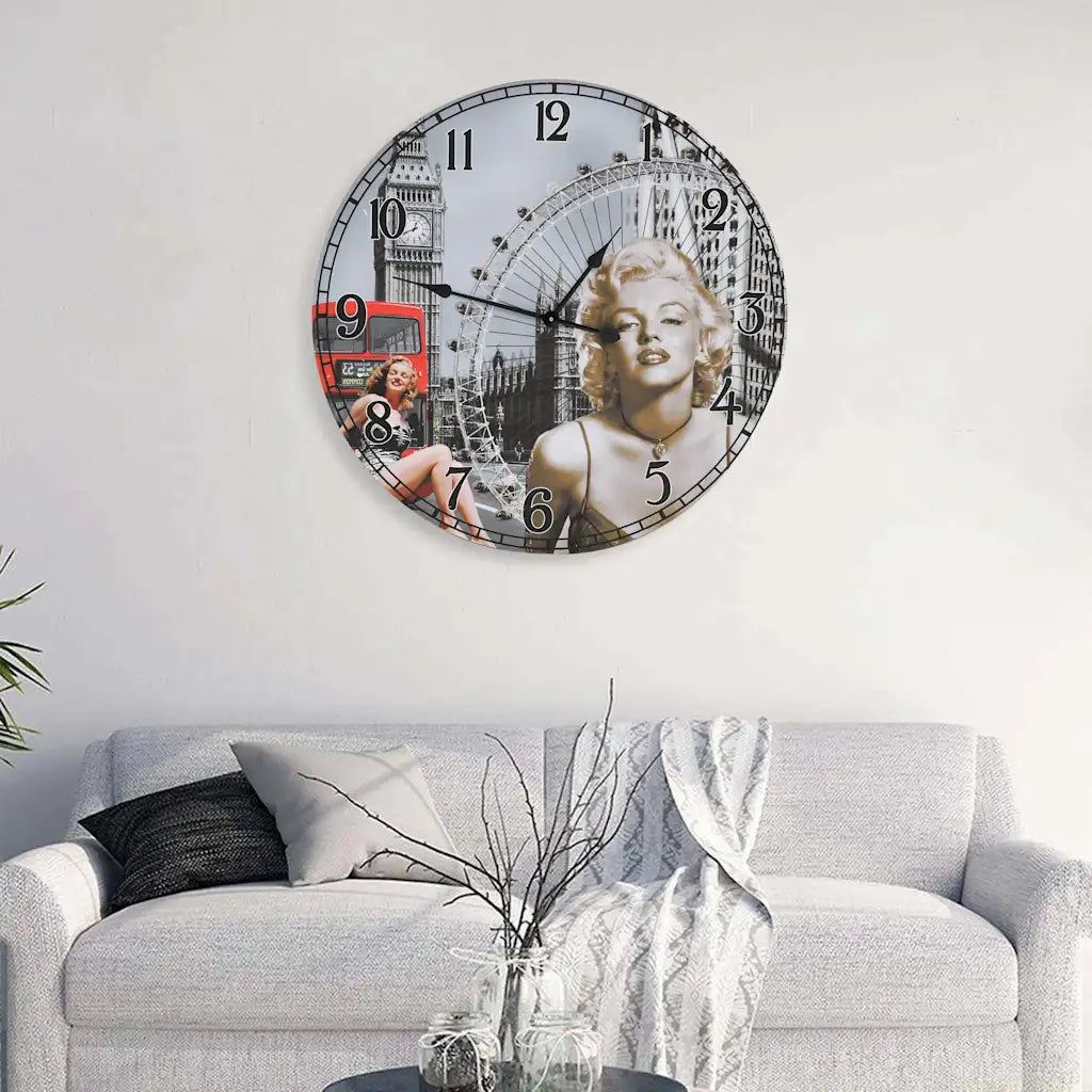 Vægur vintagestil 60 cm