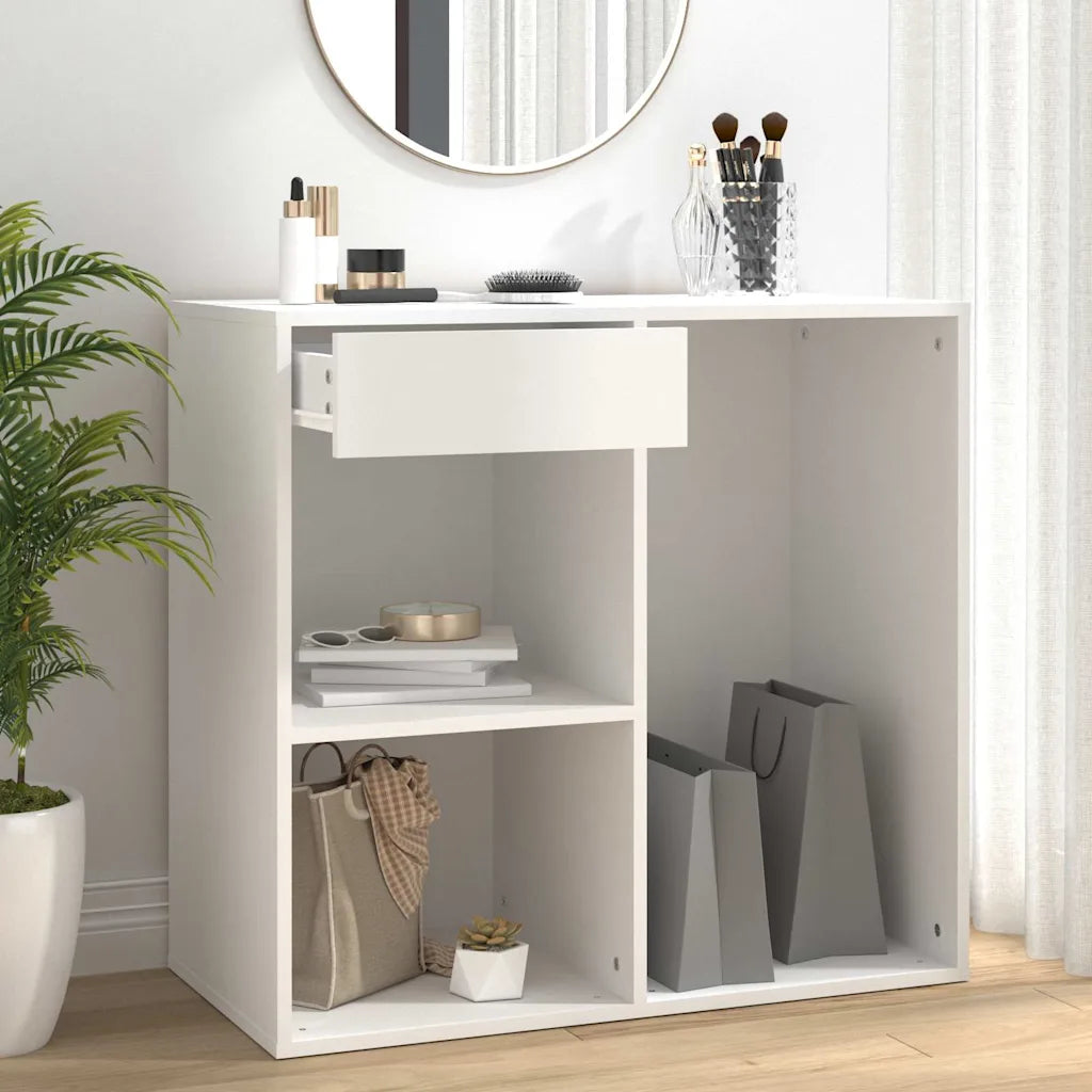 Badeværelsesskab 80x40x75 cm konstrueret træ sonoma-eg