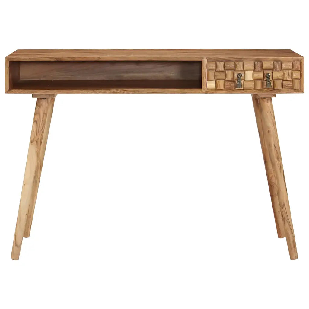 Skrivebord 110x50x76 cm massivt akacietræ