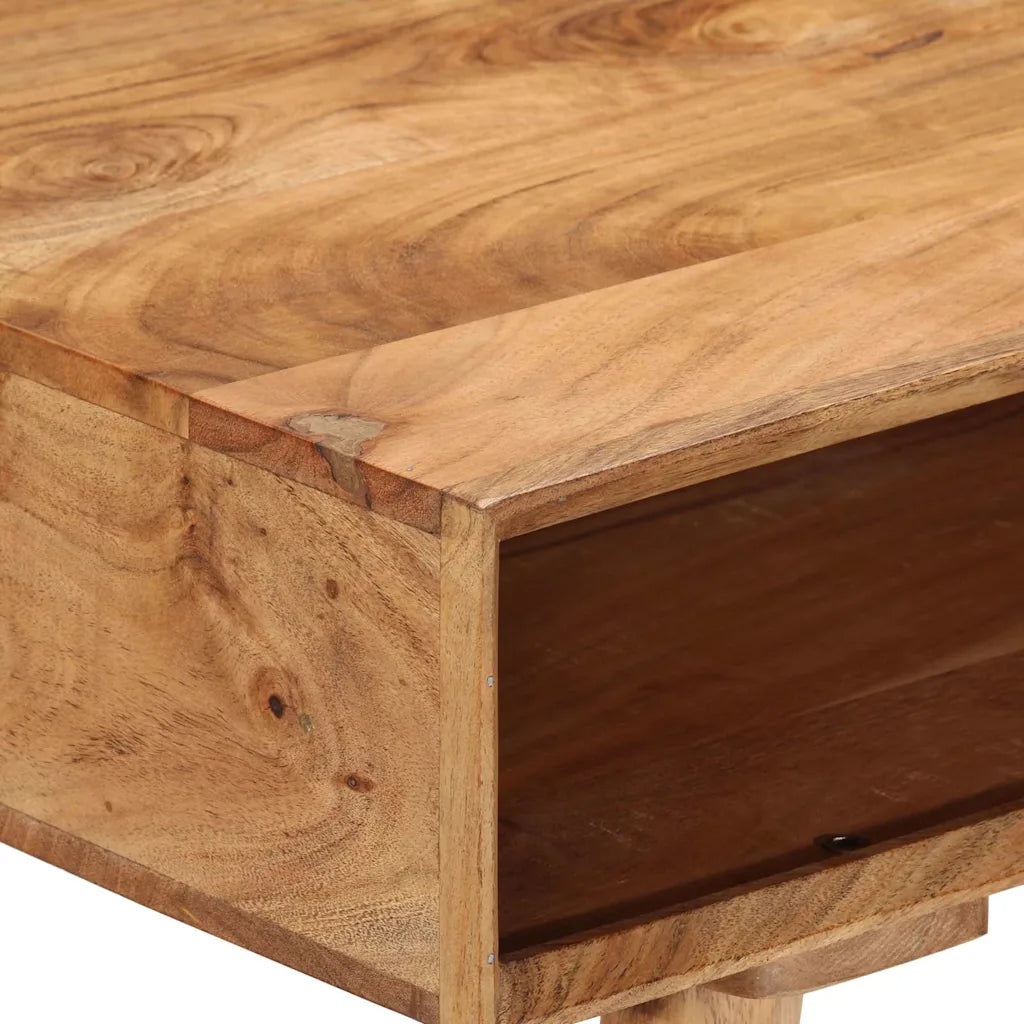 Skrivebord 110x50x76 cm massivt akacietræ