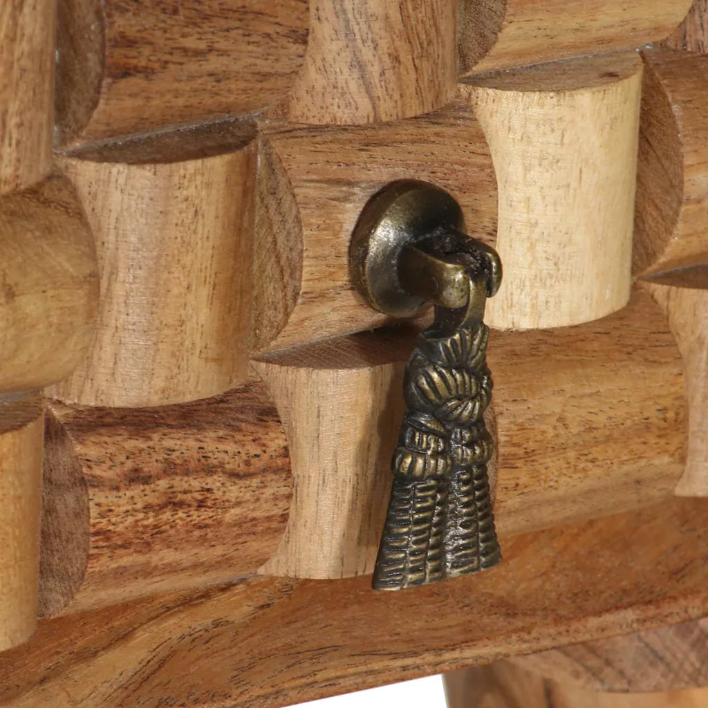 Skrivebord 110x50x76 cm massivt akacietræ