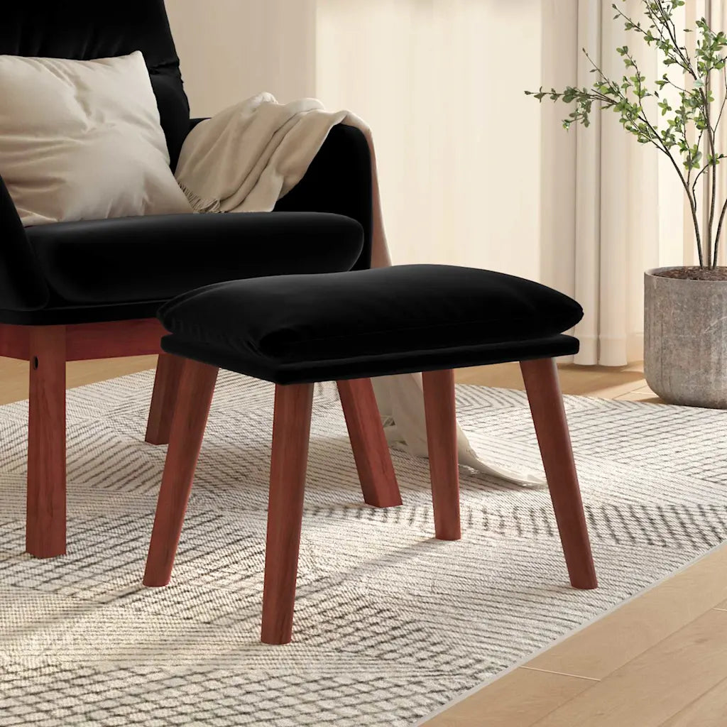 Fodskammel 45x29,5x35 cm fløjl