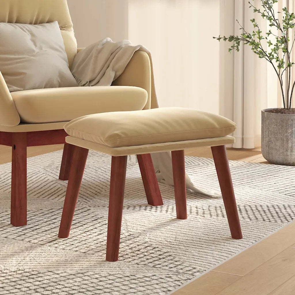 Fodskammel 45x29,5x35 cm fløjl
