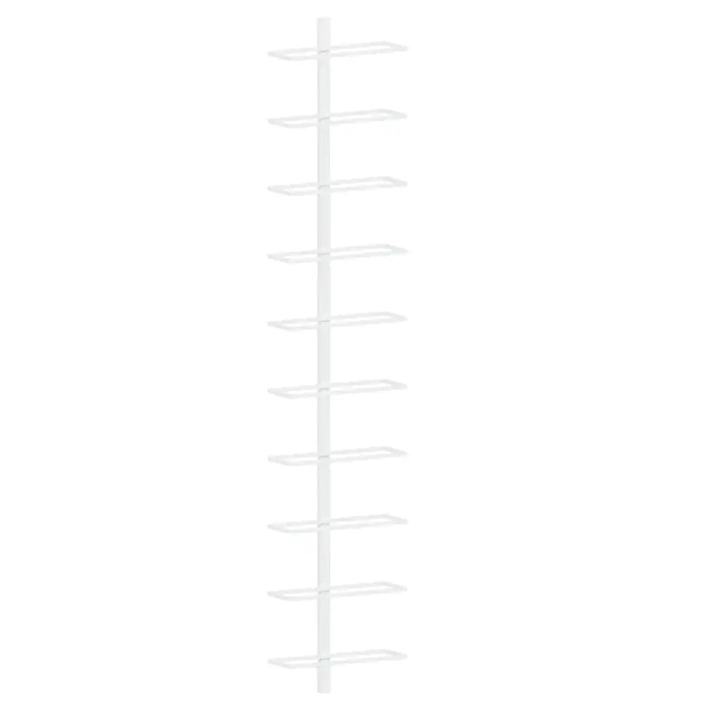 Væghængte vinreoler til 7 flasker 10 stk. metal