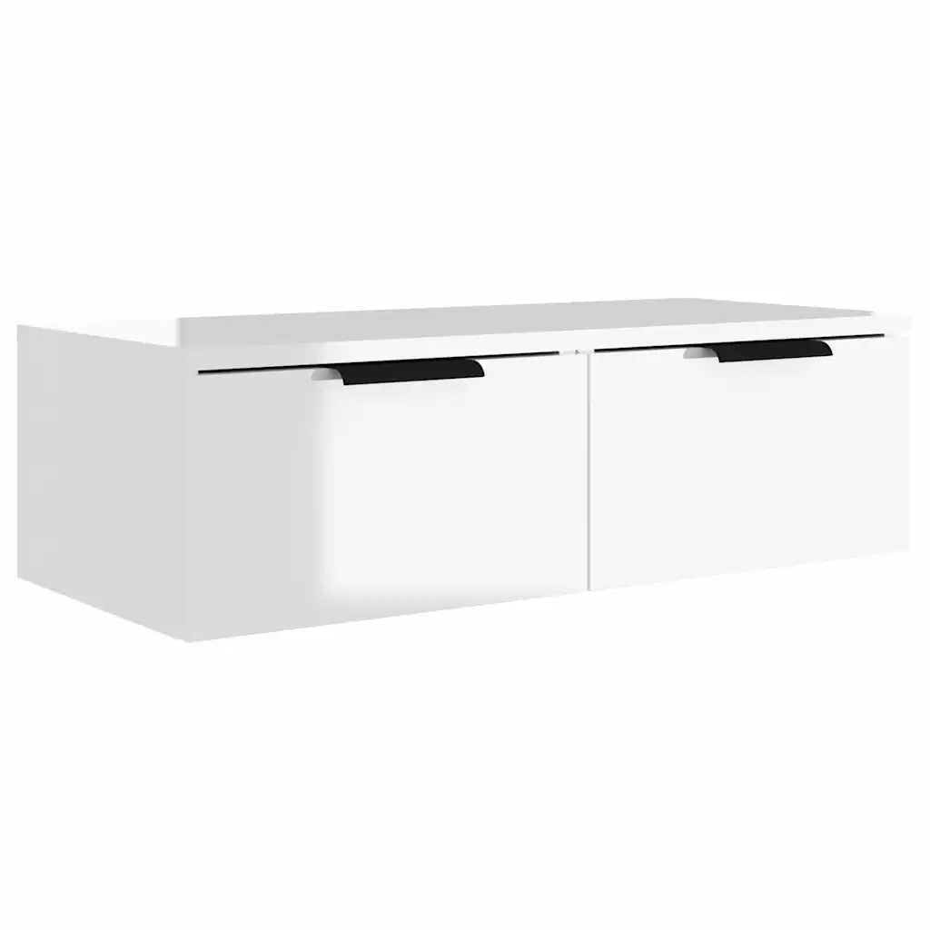 Vægskab 68x30x20 cm konstrueret træ røget egetræsfarve