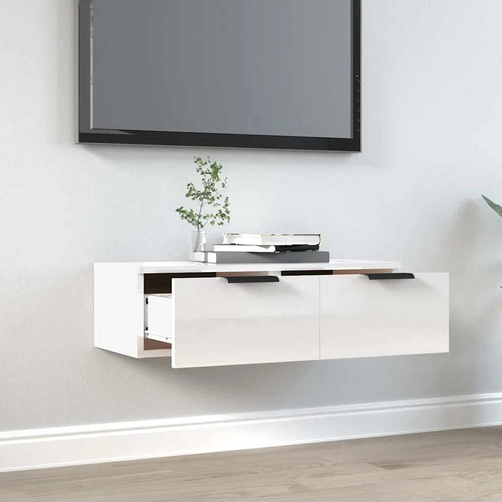 Vægskab 68x30x20 cm konstrueret træ røget egetræsfarve