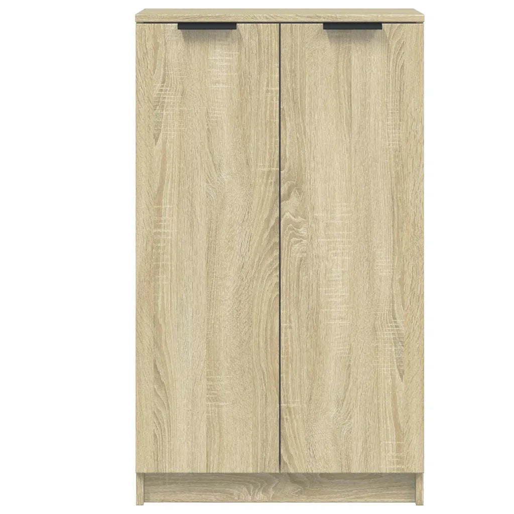 Skoskab 59x35x100 cm konstrueret træ  egetræsfarve