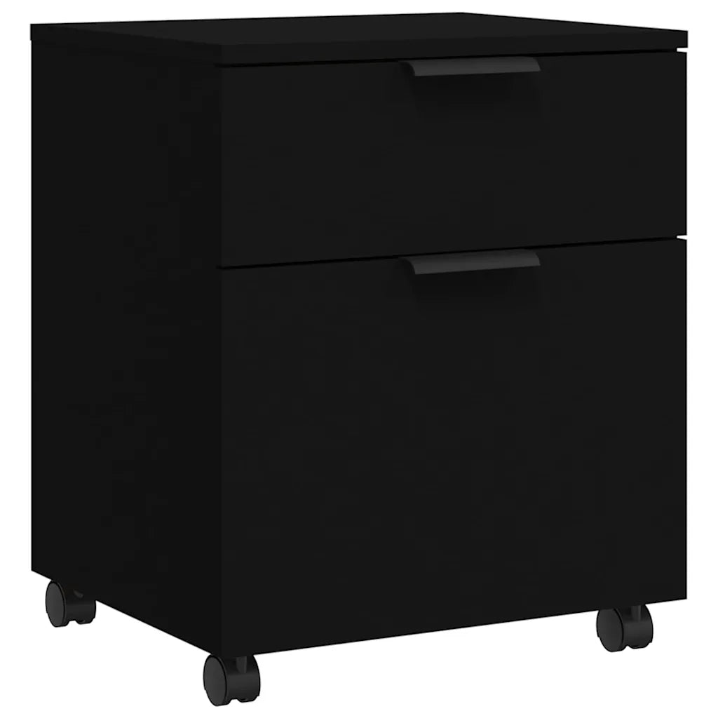 Arkivskab med hjul 45x38x54 cm konstrueret træ