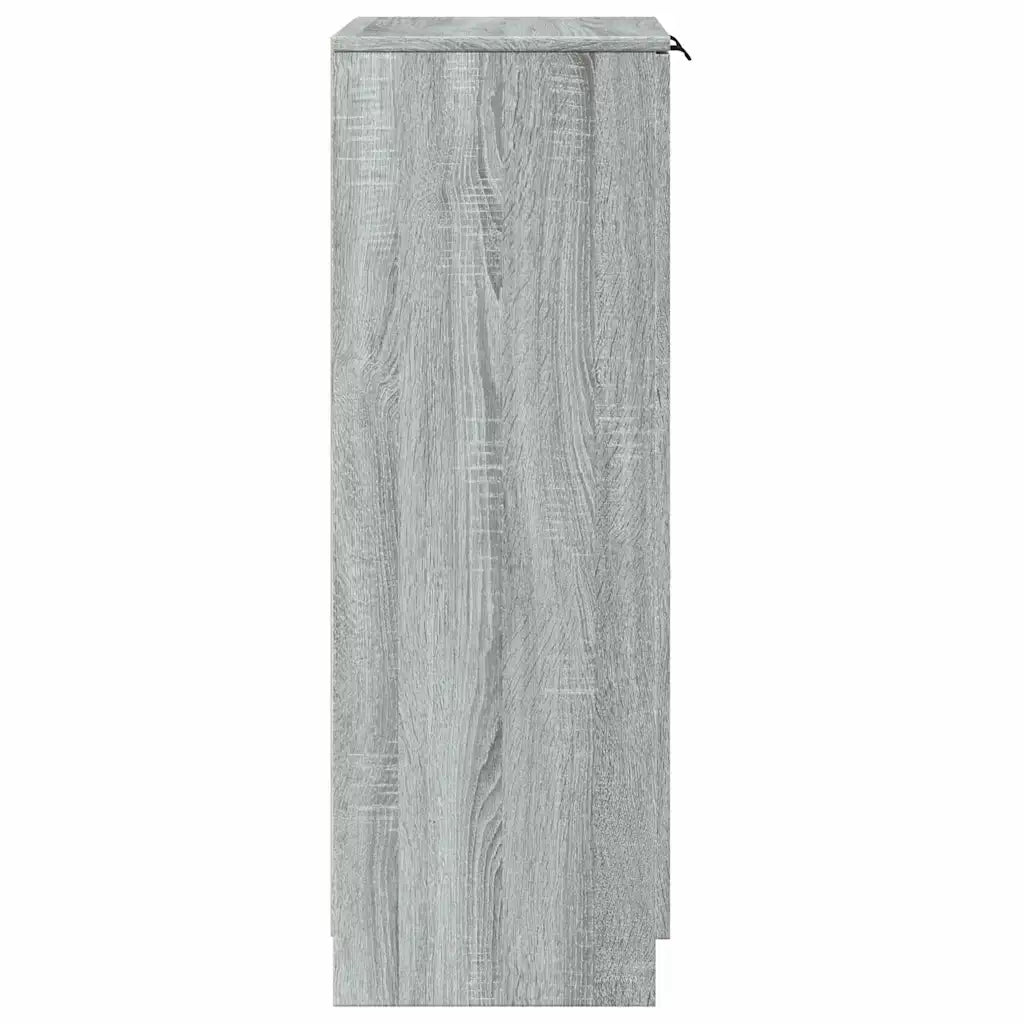 Skoskab 59x35x100 cm konstrueret træ  egetræsfarve