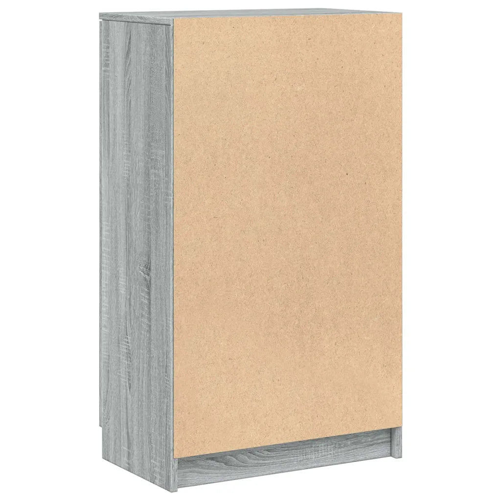 Skoskab 59x35x100 cm konstrueret træ  egetræsfarve
