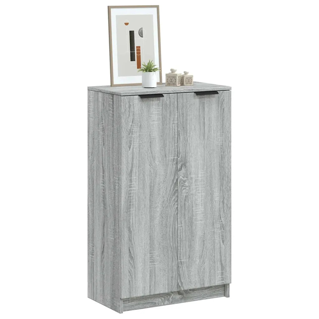 Skoskab 59x35x100 cm konstrueret træ  egetræsfarve