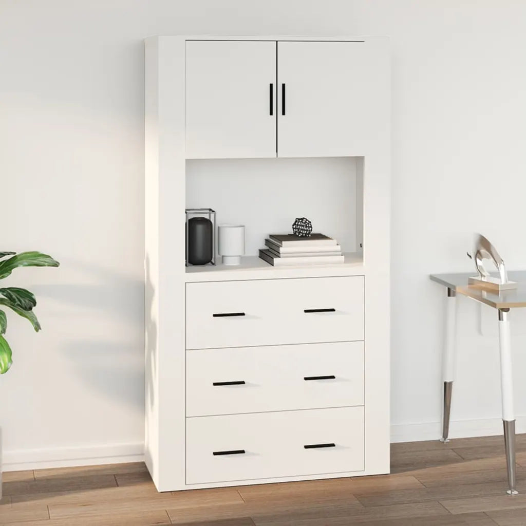 Vægskab 80x33x80 cm konstrueret træ sonoma-eg