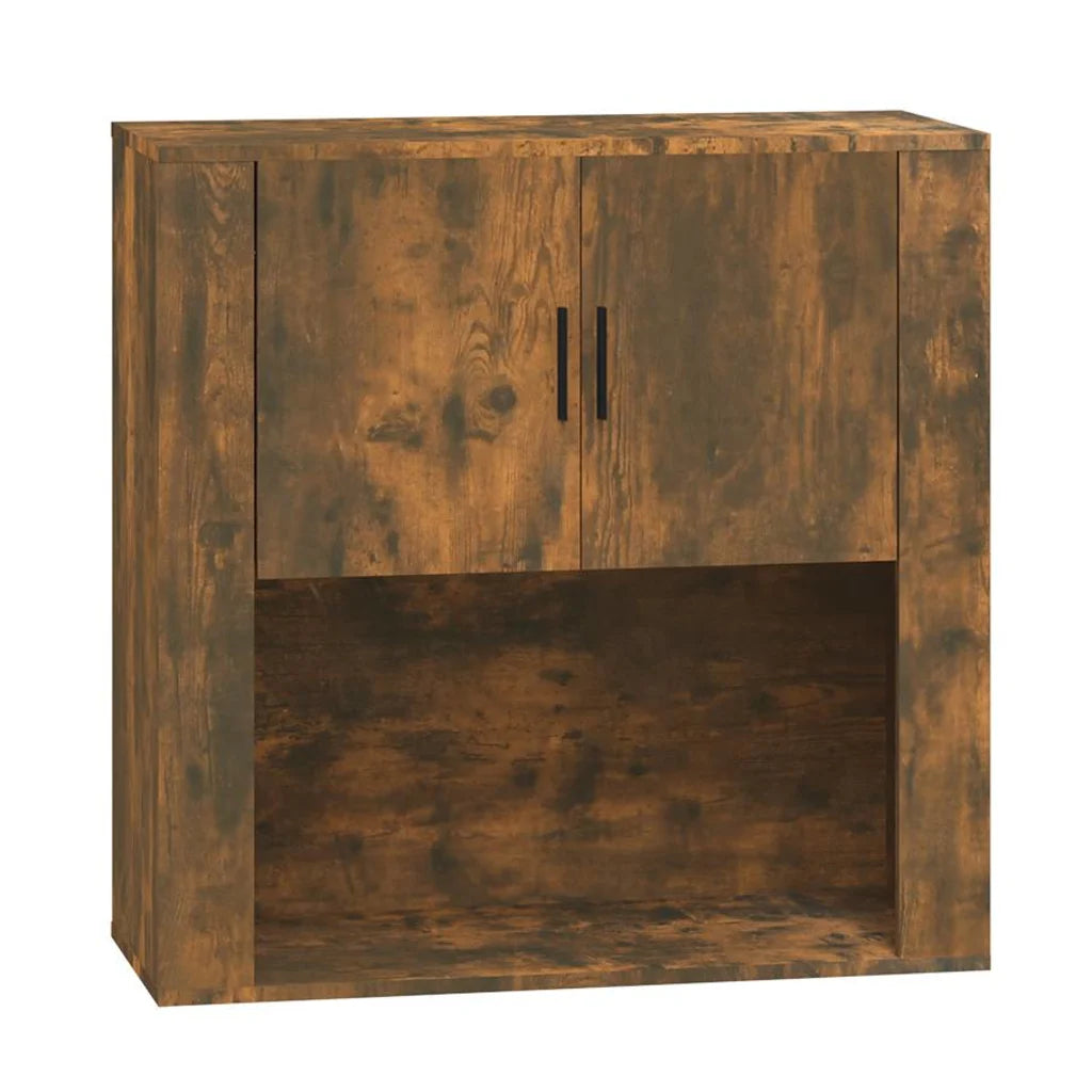 Vægskab 80x33x80 cm konstrueret træ sonoma-eg