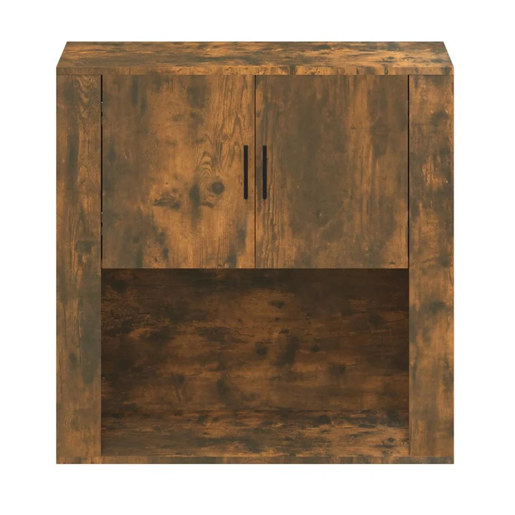 Vægskab 80x33x80 cm konstrueret træ sonoma-eg