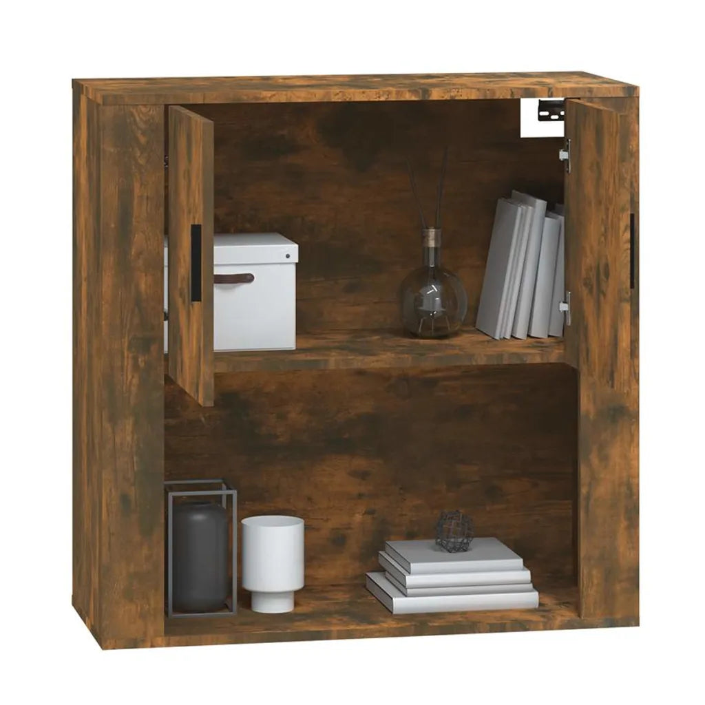 Vægskab 80x33x80 cm konstrueret træ sonoma-eg