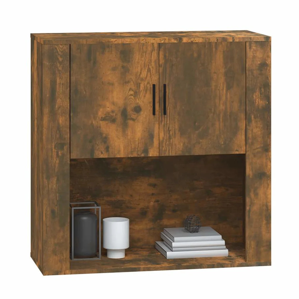 Vægskab 80x33x80 cm konstrueret træ sonoma-eg