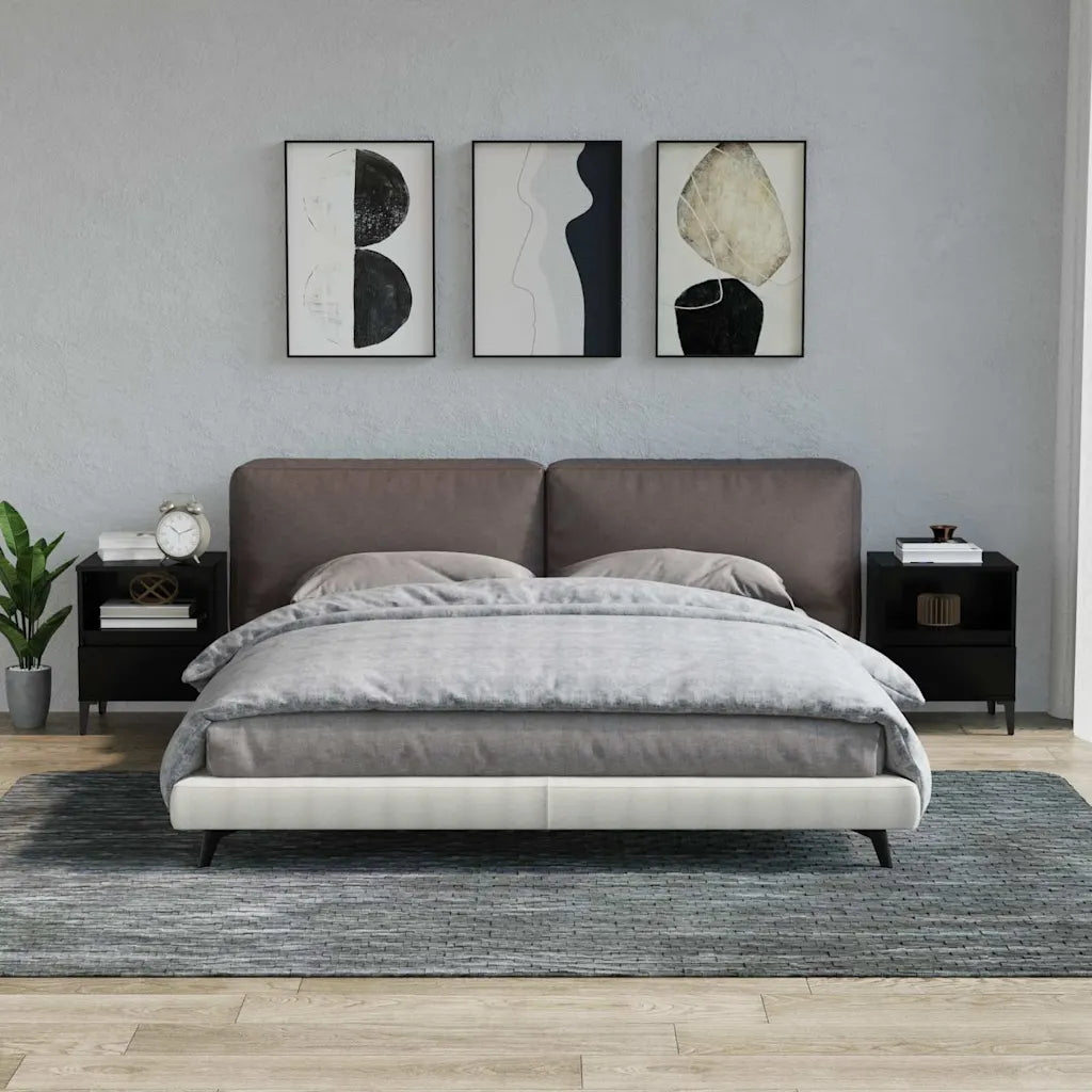 Sengeborde 2 stk. 40x35x50 cm røget egetræsfarve