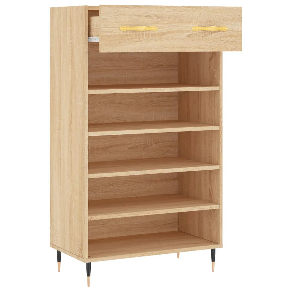 Skoreol 60x35x105 cm konstrueret træ sonoma-eg