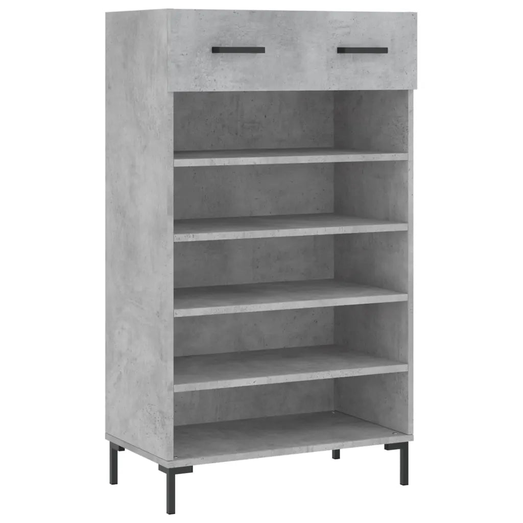 Skoreol 60x35x105 cm konstrueret træ betongrå