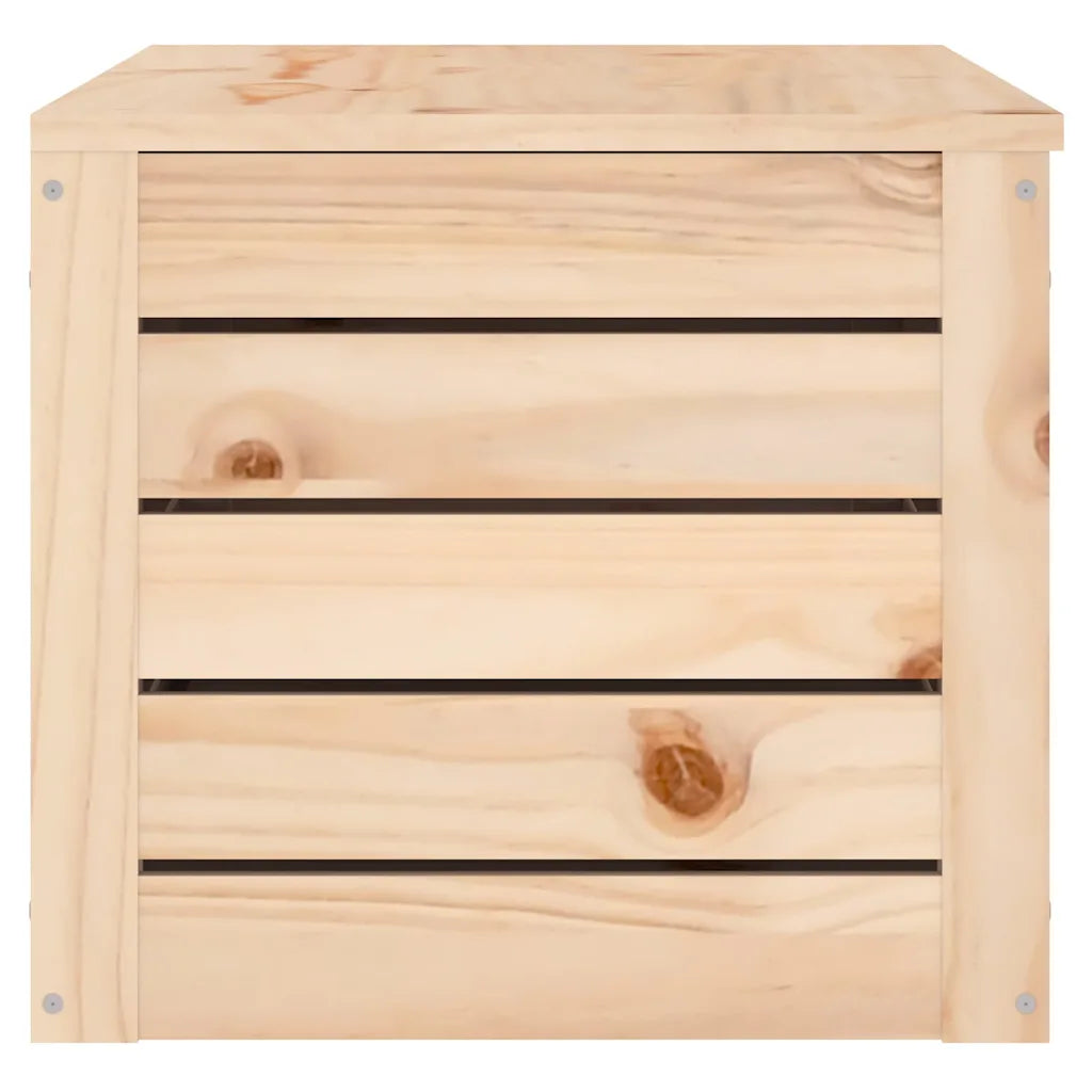 Opbevaringskasse 89x36,5x33 cm massivt fyrretræ